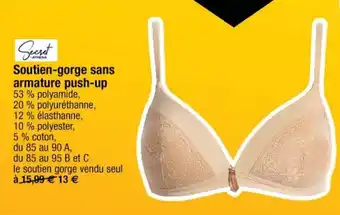 Soutien-gorge sans armature push-up