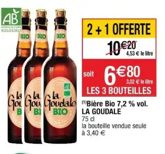 Cora x Carrefour Biere Bio 7,2% vol. La Goudale offre