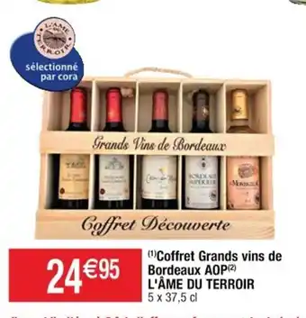 Cora x Carrefour Coffret Grands vins de Bordeaux AOP offre