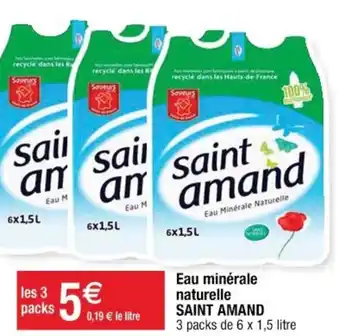 Cora x Carrefour Eau Minérale Naturelle Saint Amand offre