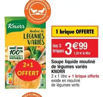 Cora x Carrefour Soupe Liquide Mouliné offre