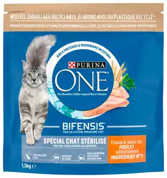 Auchan Croquettes Au Poulet Et Au Blé Pour Chat Adulte Stérilisé Purina One offre