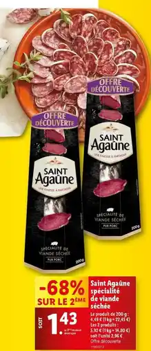 Lidl Saint agaune - spécialité de viande séchée offre