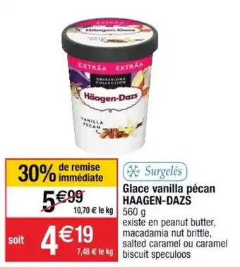 Cora x Carrefour Glace Vanilla Pécan offre