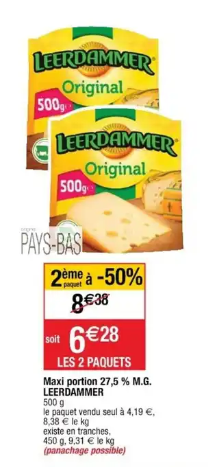 Cora x Carrefour Maxi Portion 27,5% M.G offre