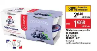 Bibeleskaes Sur Coulis de Myrtilles