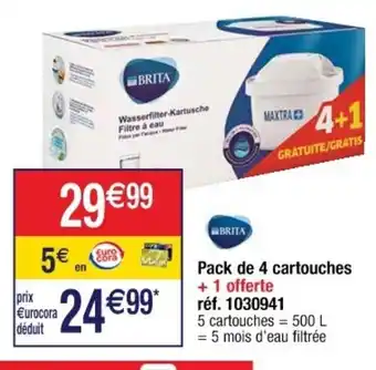 Cora x Carrefour Pack de 4 Cartouches offre