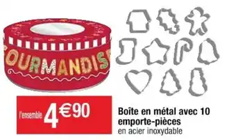 Boîte En Métal Avec 10