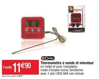 Thermomètre à Sonde Et Minuteur