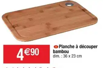Cora x Carrefour Planche à Découper Bambou offre