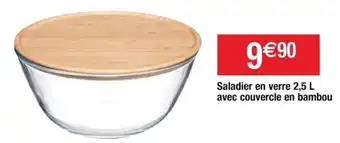 Cora x Carrefour Saladier En Verre 2,5L offre