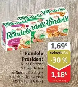 Colruyt Président - rondelé offre