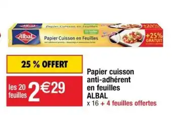 Cora x Carrefour Papier Cuisson Anti-Adhérent offre