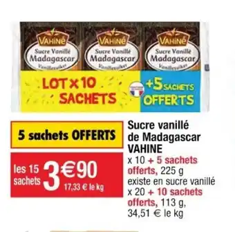 Cora x Carrefour Sucre Vanillé de Madagascar offre