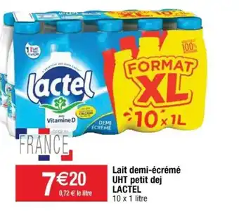 Cora x Carrefour Lait Demi-écrémé offre