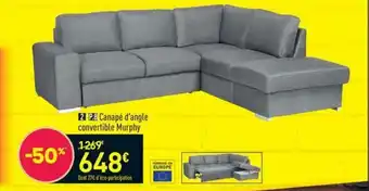 Conforama Canapé d'Angle Convertible Murphy offre