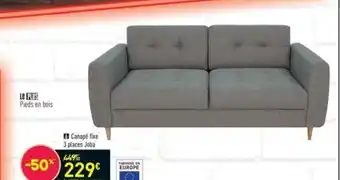 Conforama Canapé Fixe offre