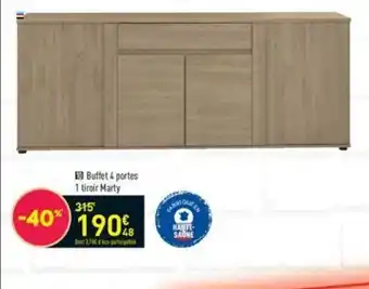 Conforama Buffet 4 Portes 1 Tiroir Marty offre