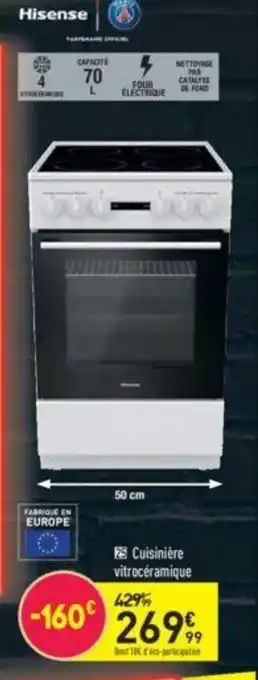 Conforama Cuisinière Vitrocéramique offre