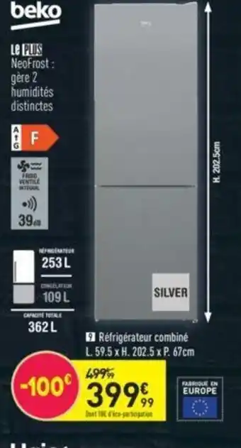 Conforama Réfrigérateur Combiné offre