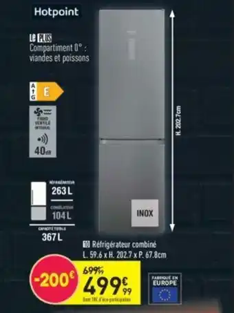 Conforama Réfrigérateur Combiné offre