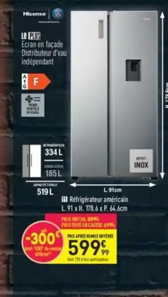 Conforama Réfrigérateur Américain offre
