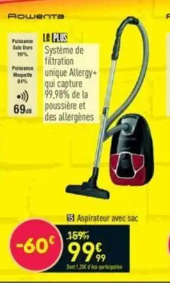 Conforama Aspirateur Avec Sac offre