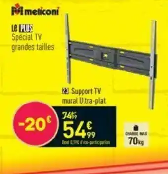 Conforama Support TV Mural Ultra-Plat offre