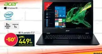 Conforama Pc Portable 17.3 offre