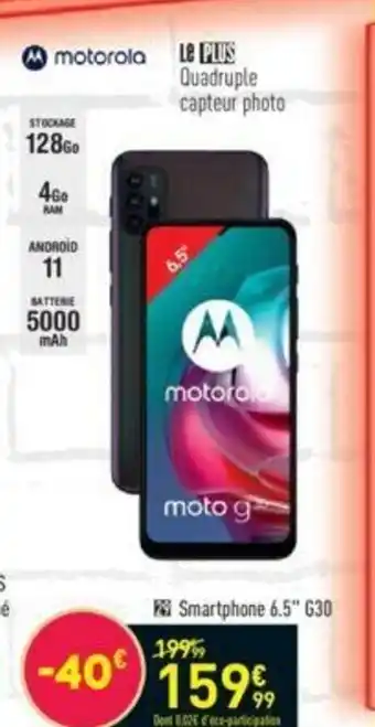 Smartphone 6.5 G30