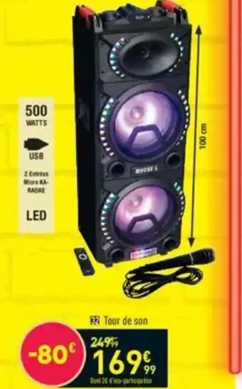 Conforama Tour de Son offre