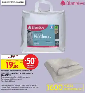 Intermarché Coeutte Chambray 2 Personnes Blanreve offre
