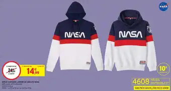 Intermarché Sweat Capuche Junior ou Adulte Nasa offre