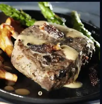 Pavés de Biche à la crème et aux Morilles