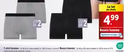 Lidl Boxers homme offre