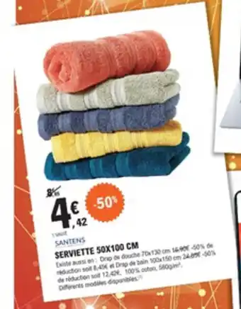E.Leclerc Serviette 50x100 Cm offre