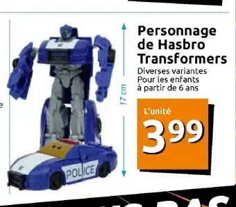 Action Personnage De Hasbro Transformers offre