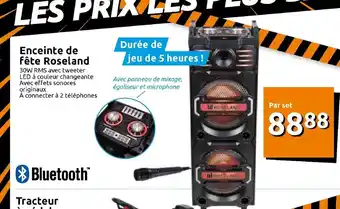 Action Enceinte De Féte Roseland offre