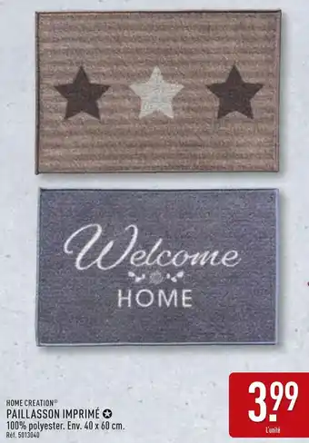 ALDI HOME CREATION Paillasson imprimé offre