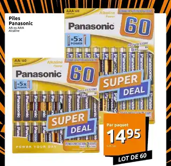 Action Piles Panasonic offre