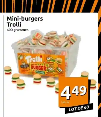 Action Mini-Burgers Trolli offre