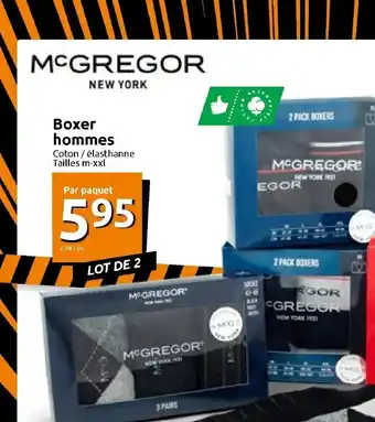 Action Boxer Hommes offre