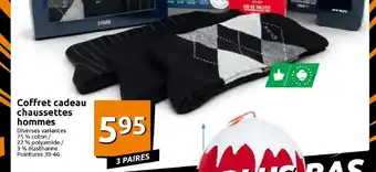 Action Coffret Cadeau Chaussettes Hommes offre