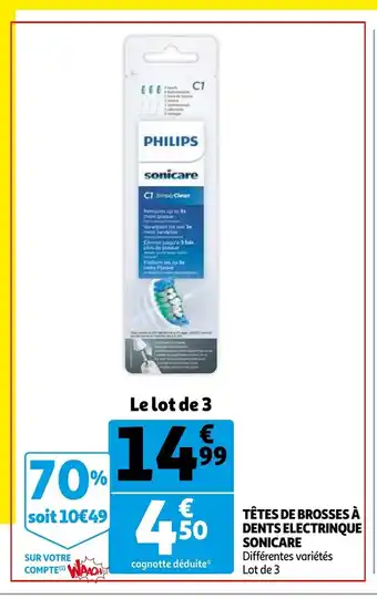 Tétes De Brosses A Dents Electrinque Sonicare