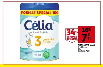 Auchan Croissance Célia offre