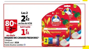 Auchan Disques WC Canard Fresh Disc offre