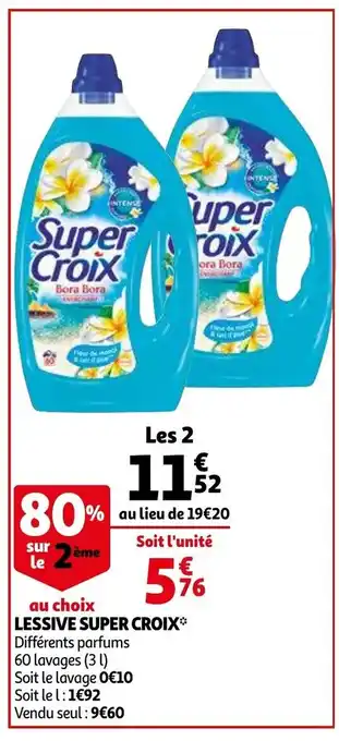 Auchan Lessive Super Croix offre