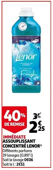 Auchan Assouplissant Concentré Lenor offre