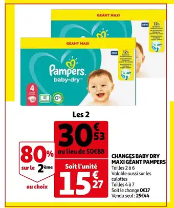Changes Baby Dry Maxi Géant Pampers