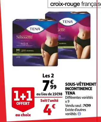Auchan Sous-Vetement Incontinence Tena offre
